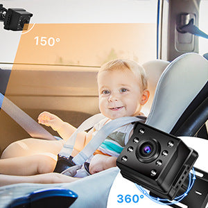 4.3 inch private model HD 1080P car baby monitor car baby mirror