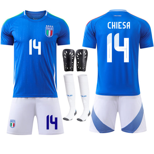 European Cup Italy home football uniform set jersey No. 14 Chiesa 18 Barella national team